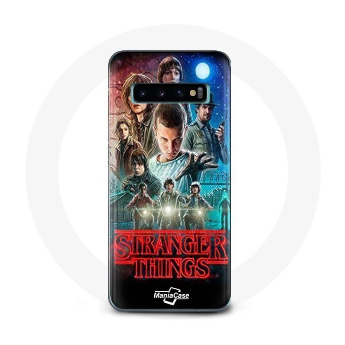 Coque - Samsung - Galaxy S10 Plus - Souple - Blanc - Stranger Things Saison 2