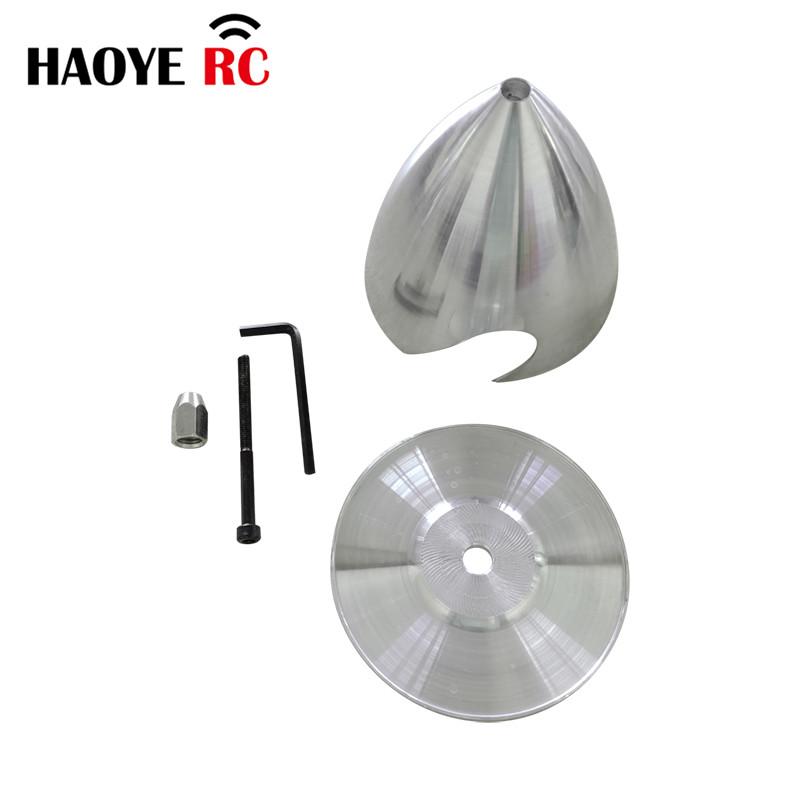HY 1 Set 2 Blades Aluminum Spinner 38-102MM(1.25-4 Inch)Drilled For RC Plane With Prop Adapter Methanol Engine/Gas Engine