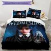 3pcs Wednesday1 Design Cover Set - HD Printed Bedding with 1 Cover and 2 Pillowcases - Perfect for Home and Dorm Decor