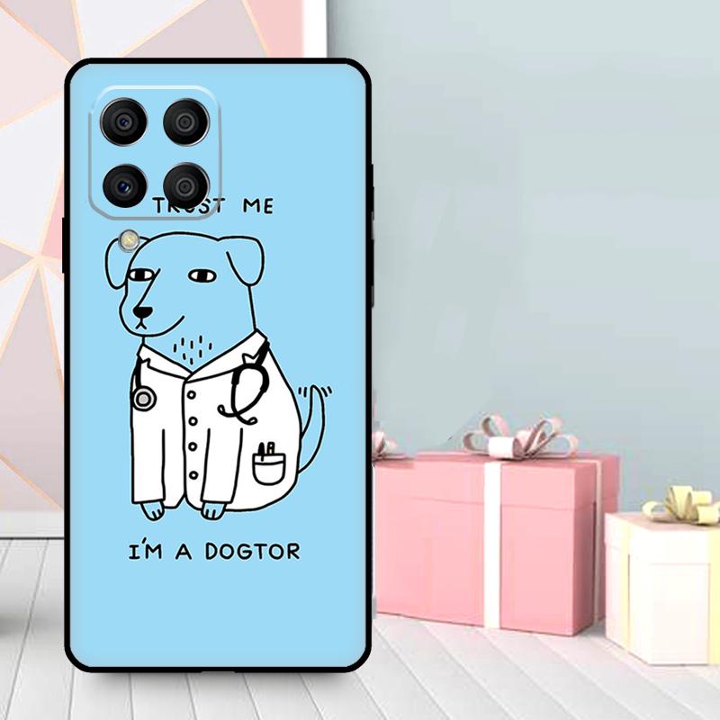 Милый Чехол-Сердечко со Стетоскопом для Samsung Galaxy M36 M12 M52 M06 M16 M56 M33 M15 M55 M31 M13 M14 M53 M32 M35 M34 M54