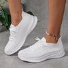 2024 Обувь для женщин Сетчатая женская вулканизированная обувь Дышащие женские кроссовки Однотонные шнурованные на низком каблуке Женская повседневная спортивная обувь