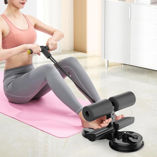 Sit Up Bar с мощными присосками, эспандер, регулируемый напольный держатель для скручиваний, удобный для использования на полу, вспомогательное устройство для скручиваний
