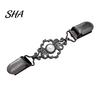 Clothing Decorative Buckle Vintage Faux Pearl Sweater Clip, Hold Cardigan Together, Cincher Clip for Dress Shawl Cloak, Accessories Women Retro Metal
