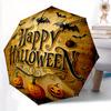 1 шт. Хэллоуин Счастливый День Автоматический Открывающийся/Закрывающийся Зонт Милый Зонт с Милым Дизайном, Портативный Компактный 3-Складной Зонт для Мужчин и Женщин
