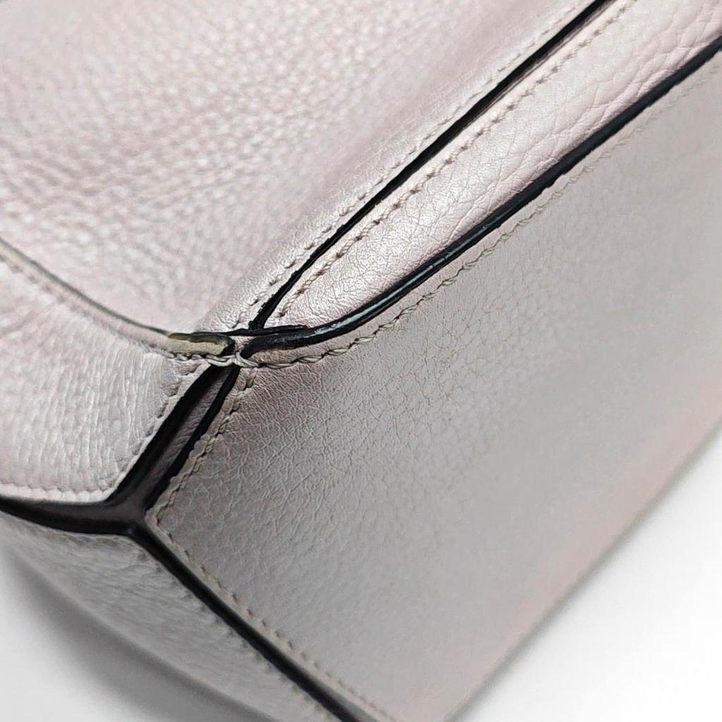 [Pre-Owned] Puzzle Patterned Leather Shoulder Bag - Good #1TCTGB3