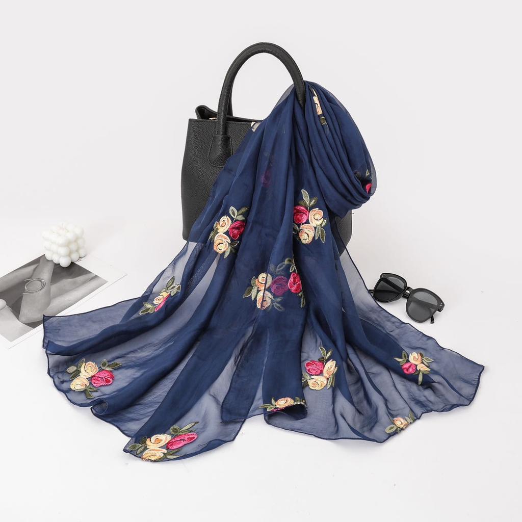 Ethnic Women Scarf For Style Fashion Yunnan Travel Outfit Summer Embroidery Embroidery Exterior