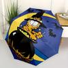 1pc Halloween Garfield Home Essential Cute Cartoon Umbrella, Portable Folding Umbrella with Durable Iron Frame 8 Ribs, 088