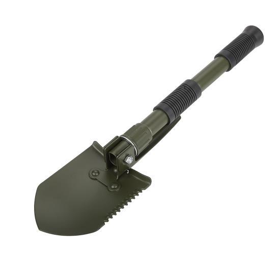 Лопата для кемпинга и пешего туризма, многофункциональная складная лопата для выживания (Армейский Зеленый)
