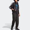 adidas Оригинальная спортивная куртка Clover Blue Version в полоску с принтом и блестками, мужские куртки черного цвета IA2461