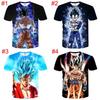 Exquisite 3d Print Dragon Ball Z Vegeta Goku Super Saiyan Casual Tee Anime Shirts