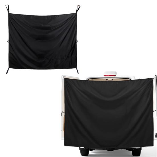 Car Shower Curtain Rear Door Curtain for SUVs Trucks Vans Universal Oxford Sun Shield Privacy Divider Curtain