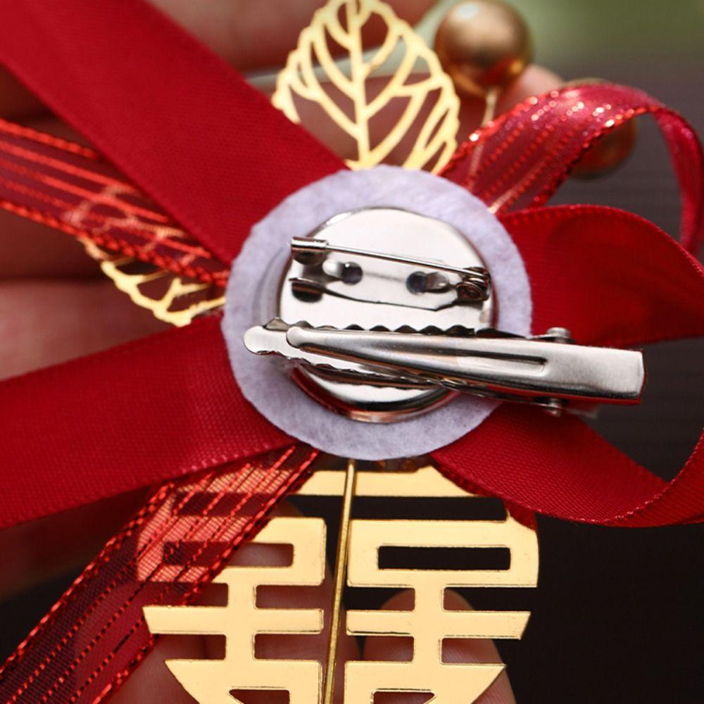 Decorative Parents Bridesmaid Wedding Corsage Chinese Style Corsage Groom Brooch Bride Brooch