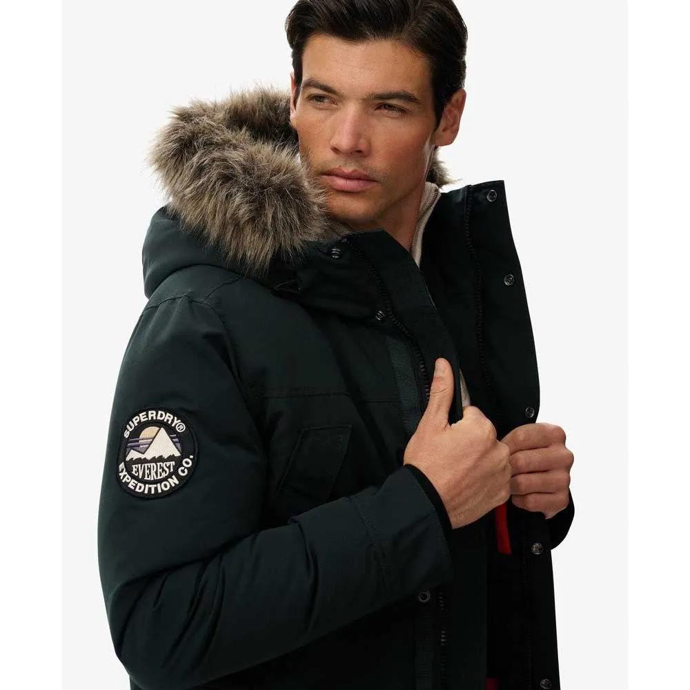 Superdry Everest Down Coat Water Resistant Green