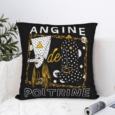 Rock Angine De Poitrine Металлическая Подушка-Подушка Чехол на Подушку из Полиэстера Подарок Чехол на Подушку Домашний На Молнии 40X40 см