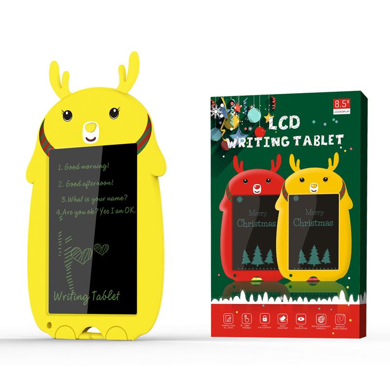 Christmas 9 Inch Children's LCD Writing Tablet High-Brightness Color Screen Animal-Themed Doodle Drawing Writing Christmas Gift