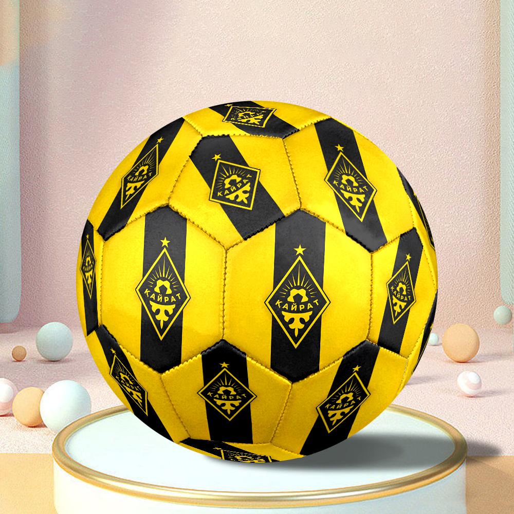 Yellow Black Kairat Size 5 Soccer Balls, Anti-Slip, Protective Football, Outdoor Sport, a Unique Gift Suitable for him/her, Birthdays