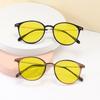 Сверхлегкие круглые солнцезащитные очки для улицы, модные, для ночного видения, для чтения, для женщин и мужчин, для вождения автомобиля, защитные очки для работы за компьютером