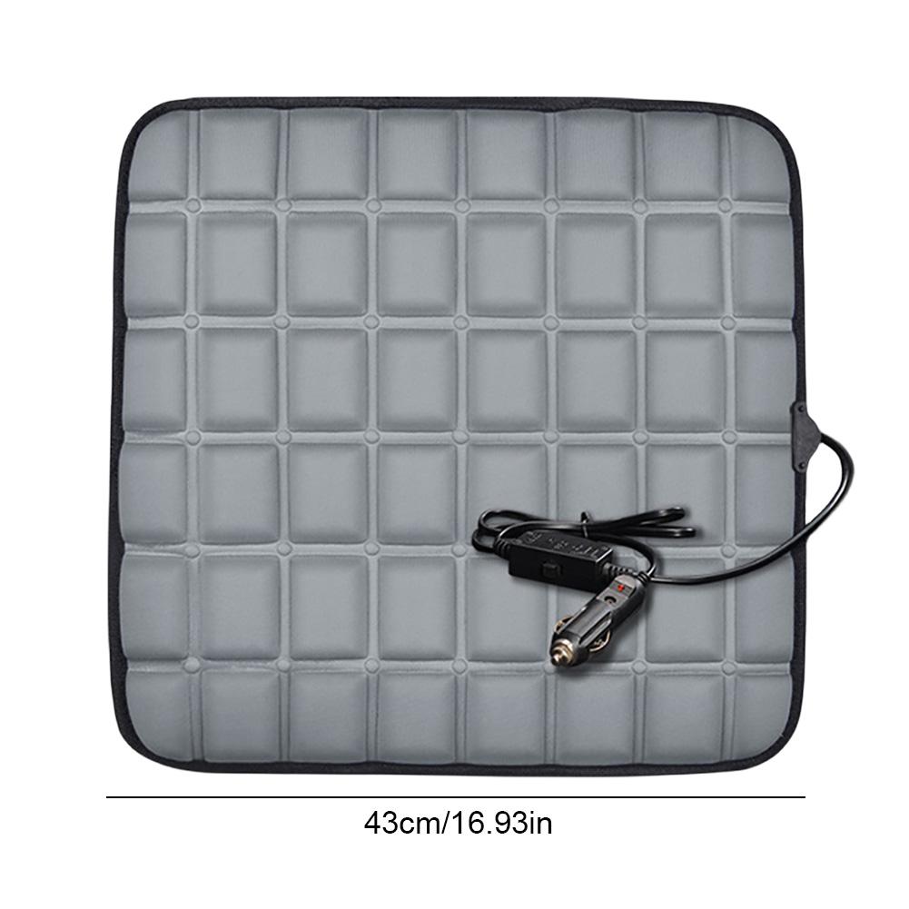 12V Накидка с подогревом на автомобильное сиденье Электрические грелки 40 Вт Регулируемая температура Подушка с подогревом для автомобильного сиденья Нескользящий коврик для подогрева сиденья автомобиля