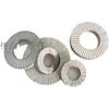 65 Strong Double-Sided Serrated Self-Locking Anti-Slip Washer, Dacromet-Plated, Bonded Double Stack, DIN25201 Standard.