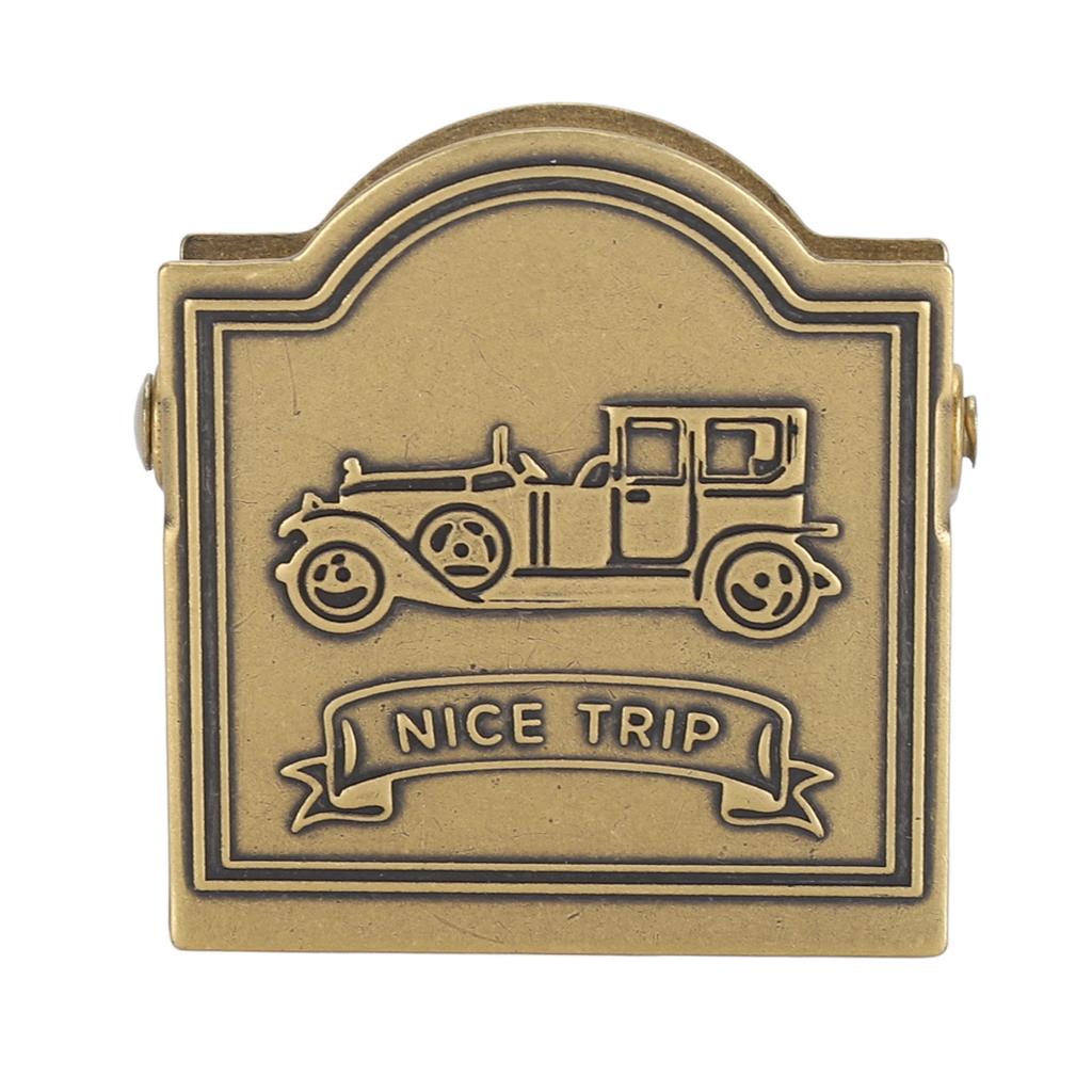 Brass Binder Clip Vintage Decorative Strong Clamping Force Book Clip for Journal Notebook Drawing Paper Sketch Paper