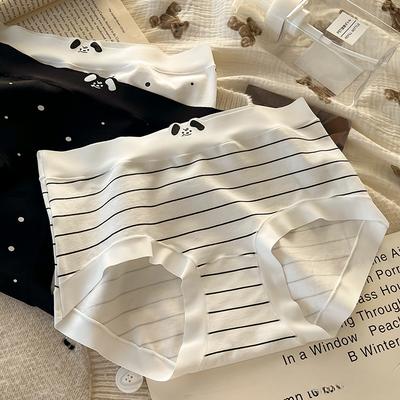 Нижнее белье больших размеров для девочек с простым рисунком, без следов, удобное, приятное для кожи, дышащее