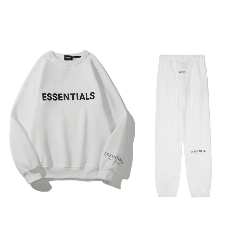 Mens Fleece-Lined Hooded Sweatshirt Jogger Set Cotton Blend Streetwear Outfit Winter Casual Wear