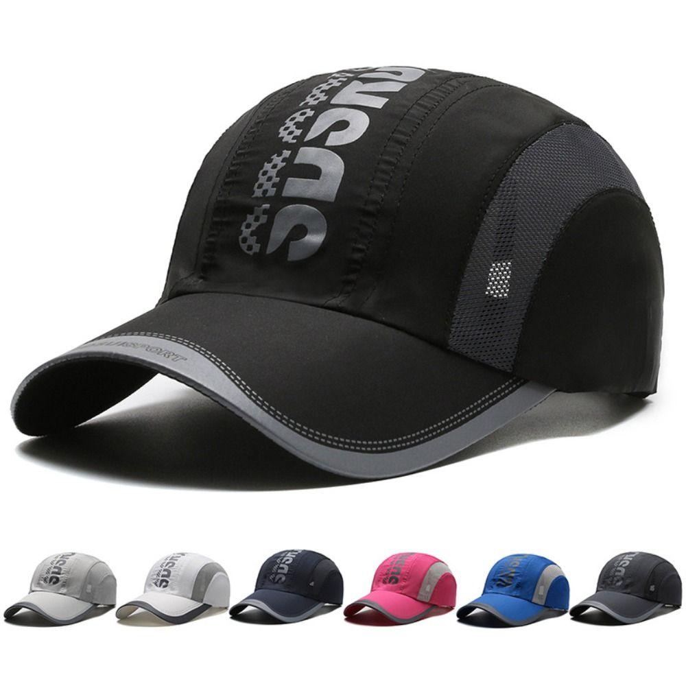 Ultra-Thin Sports Hat Letter Peaked Cap Fashion Quick Dry Baseball Cap  Fishing