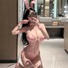Sexy lingerie women's open file free onesie pure desire temptation cute three-point bunny tease suit