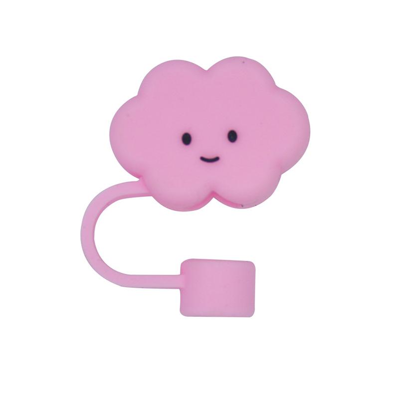 Cute Animals Cloud Shaped Straw Toppers For 30/40 Oz Tumbler 10mm Silicone Straw Tips Cover Dust-Proof Straw Cap Cup Accessories