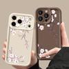 Чехол для телефона с принтом «Мелкие цветы» для iPhone 17 Pro Max Air 16 15 Pro Max 14 13 12 Pro Max 11, прозрачная мягкая задняя крышка из ТПУ