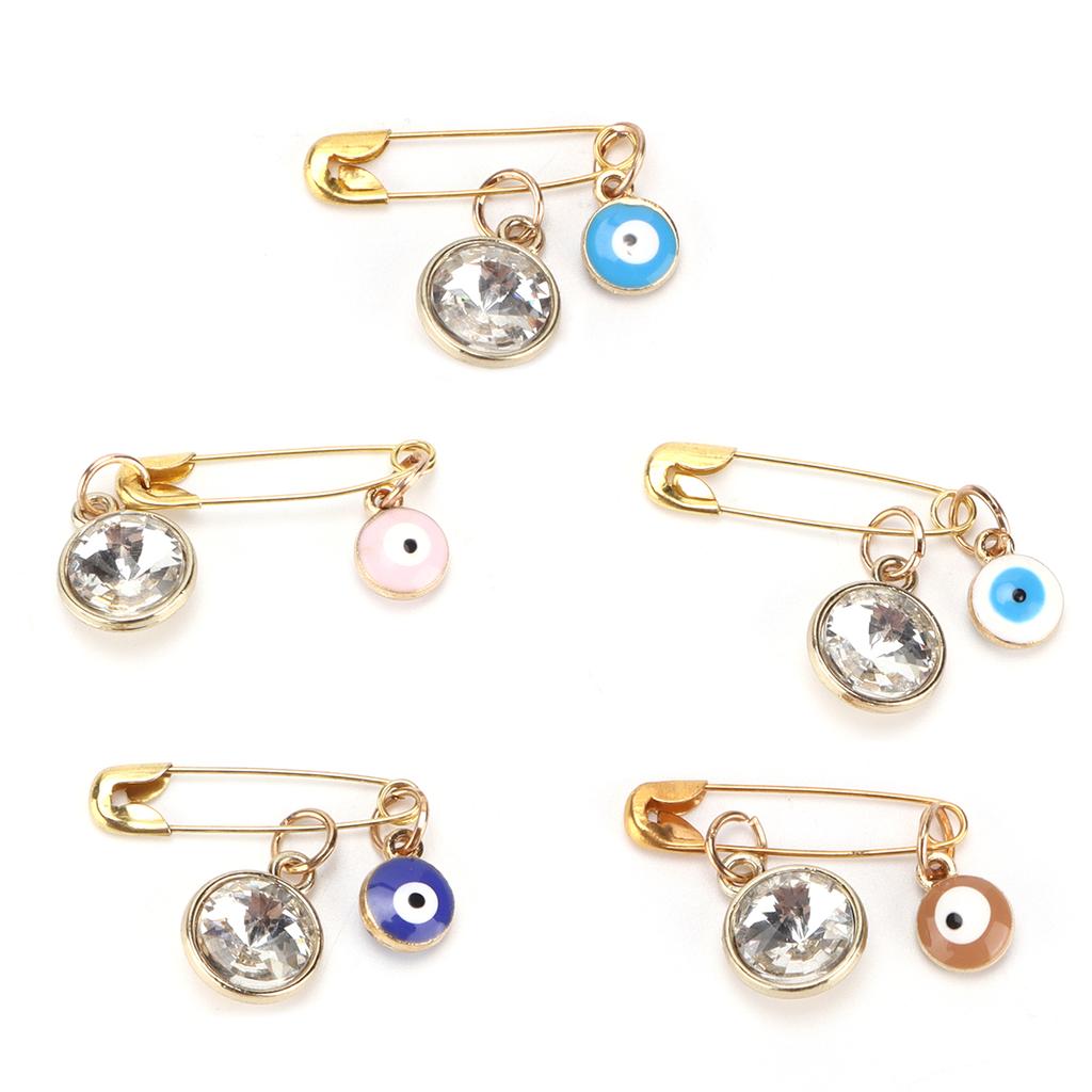 Брошь Турецкие голубые глаза Персонализированная булавка ручной работы для украшения одежды, головных уборов, сумок