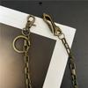 Vintage Bronze Waist Chain: Handmade Hip Hop Punk Biker Anti-theft Wallet Chain