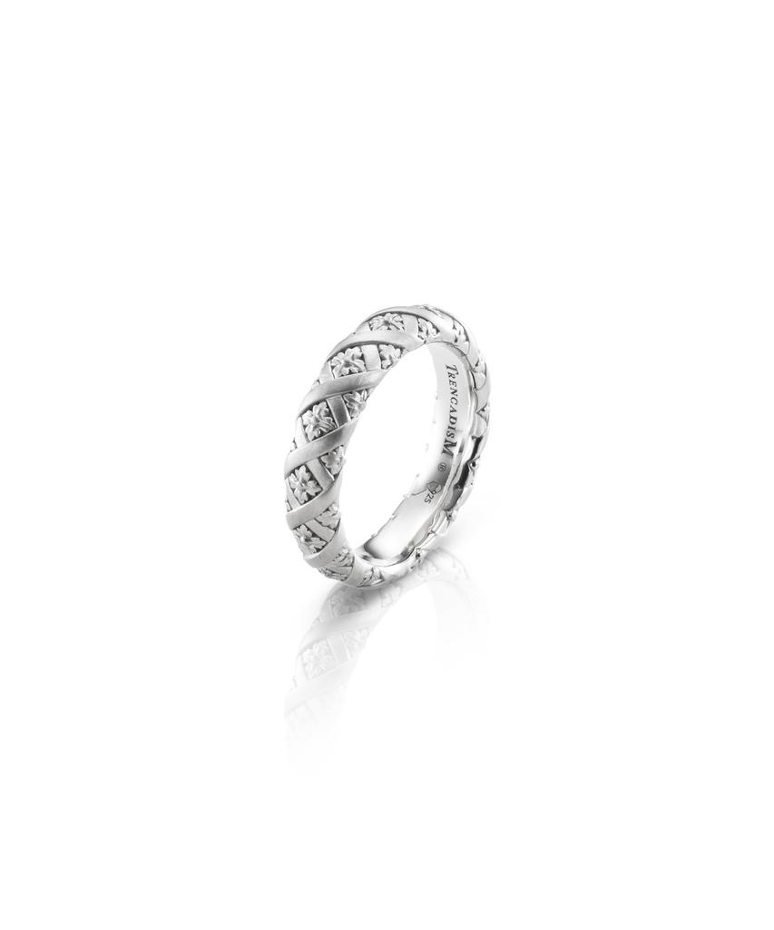 Trencadism Art Nouveau Ring Silver 925 Ring Hebe Anr05Plr (B Type)