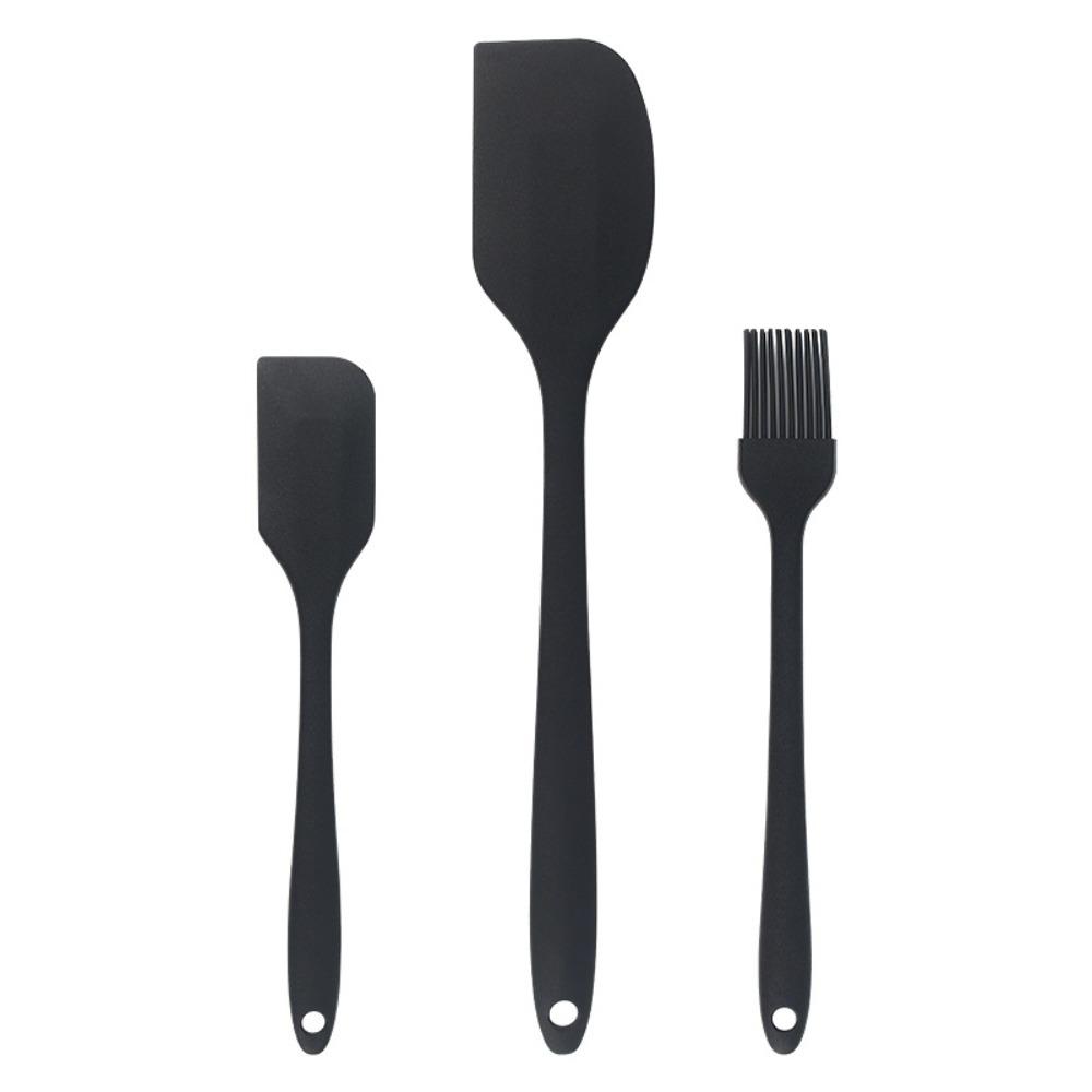 Набор силиконовых лопаток из 3 штук, пищевой силикон, термостойкие, для посуды с антипригарным покрытием, кухонный гаджет, кухонные инструменты