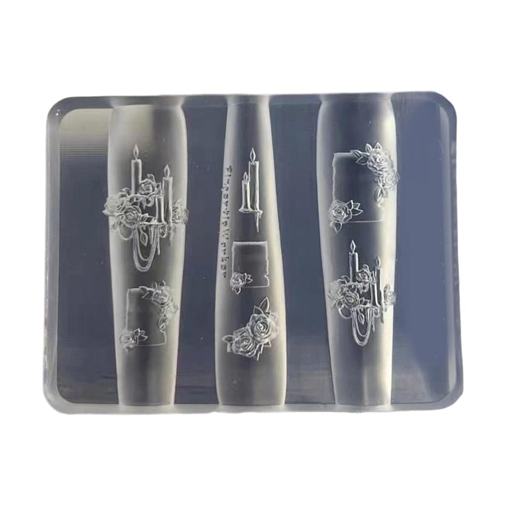 Silicone 3D Nail Embellishment Molds Delicate Shape Small Accessories Crafting Molds Present for Beauty Enthusiasts