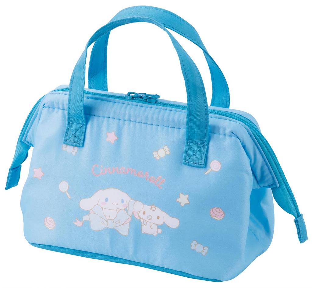 Skater Lunch Clasp Big Bag, Small, Insulated, Kids', Purse, Sanrio, Cinnamoroll, Ribbon, Girls', KGA0-A