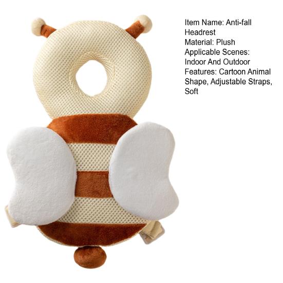 Baby Anti-fall Headrest Pillow Baby Walking Leaning Head Back Protector Cartoon Animal Shape Baby Protect Pillow Prevent Injured Safety Pad