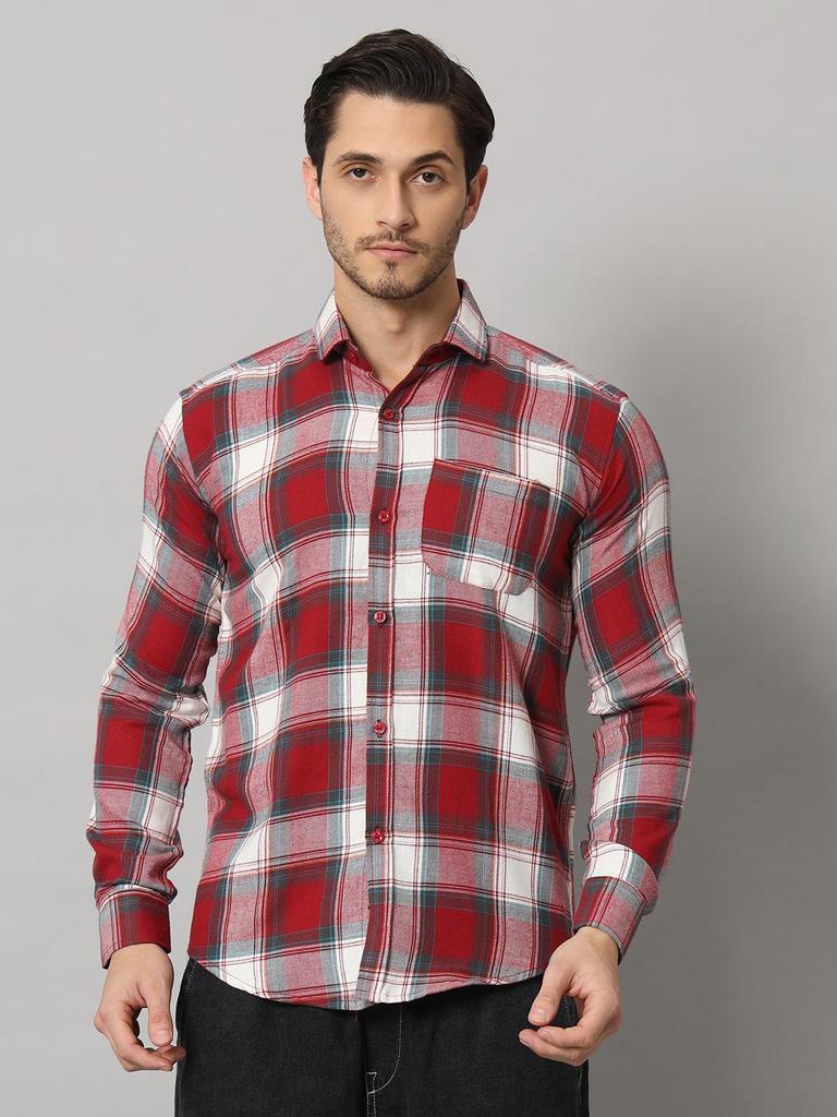 Bigreams Мужская фланелевая рубашка в клетку из 100% хлопка, окрашенная в пряжу, для рубашки с длинным рукавом