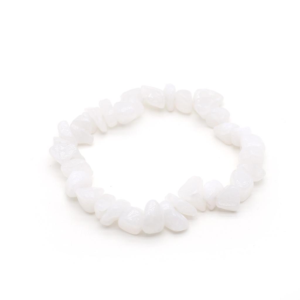 1 шт., браслет из натурального камня, нерегулярный кристалл, аметист, агат, флюорит, синяя бирюза, опал, браслеты для женщин и мужчин, ювелирные изделия 19 см