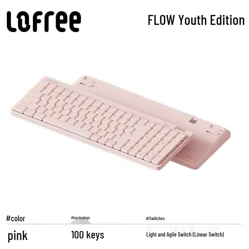 LOFREE OE922 Трехрежимная механическая клавиатура с прокладкой, 100 клавиш