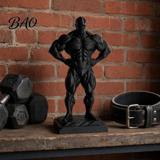 Жесткий Фитнес Декор 3D Печатная Фигурка Мышцы Мужчины, Забавная Мускулистая Настольная Скульптура, Коллекционная Статуэтка для Спортзала, Подарок для Мужчин, Бодибилдеров