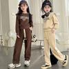 Autumn Girls' Suits Are Fashionable, Chic, Casual and Sporty. A Two-piece Long-sleeved Sweatshirt for Young Girls In Autumn