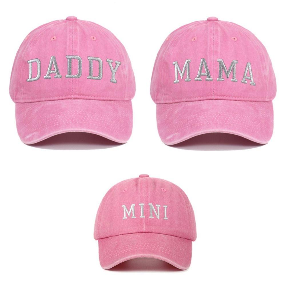 Vintage Parent-child Baseball Hats Adjustable Family Matching Baseball Cap Sport Visors Cap Gifts