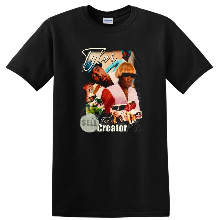 Tyler The Creator Винтажная Коллажная Арт Футболка Веселый Графический Хип-Хоп Футболка