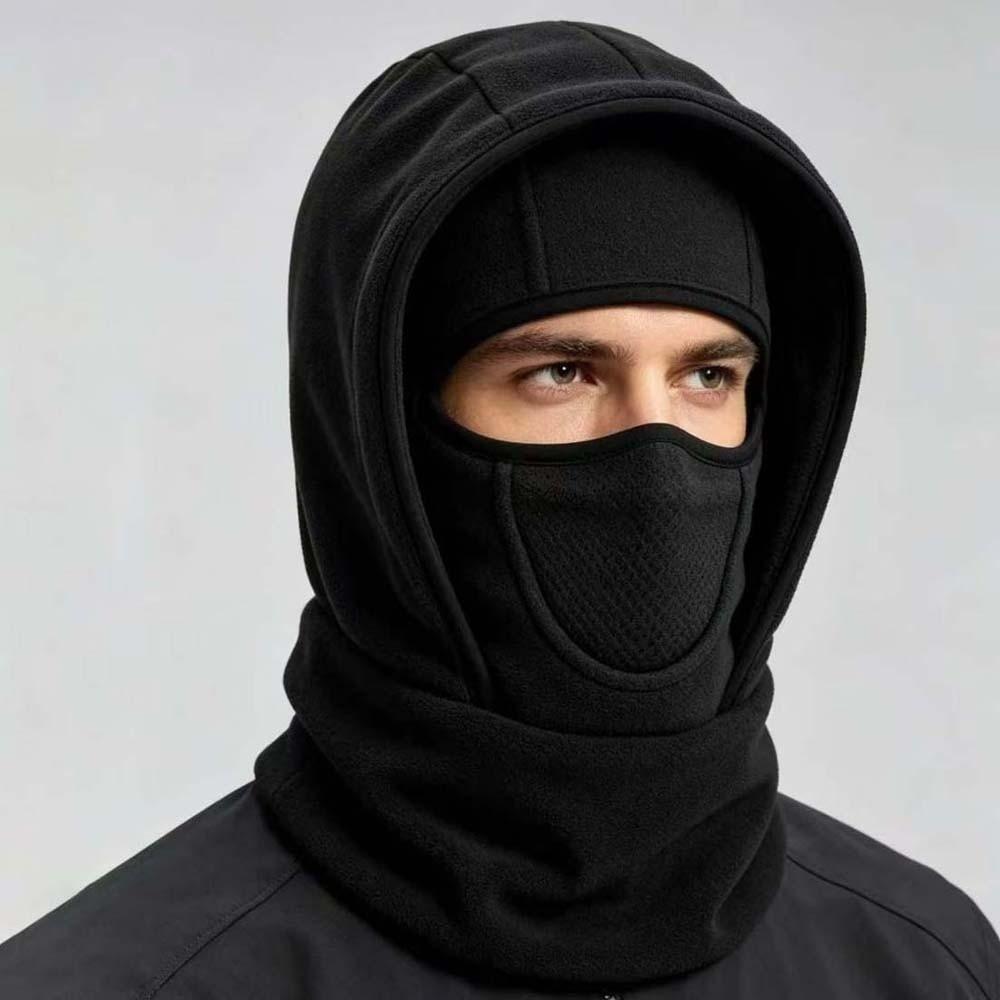 Fleece Lined Ski Face Mask Breathable Mesh Thermal Neck Warmer Winter Cycling Hat Winter Cycling