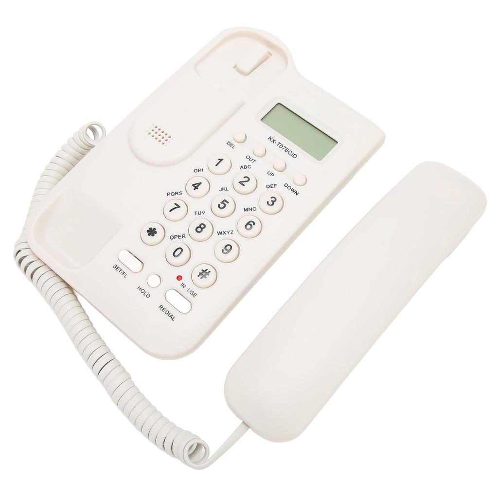 Настольный телефон Caller ID Настенное крепление Минималистичный проводной домашний телефон для дома Отеля Телефонная линия