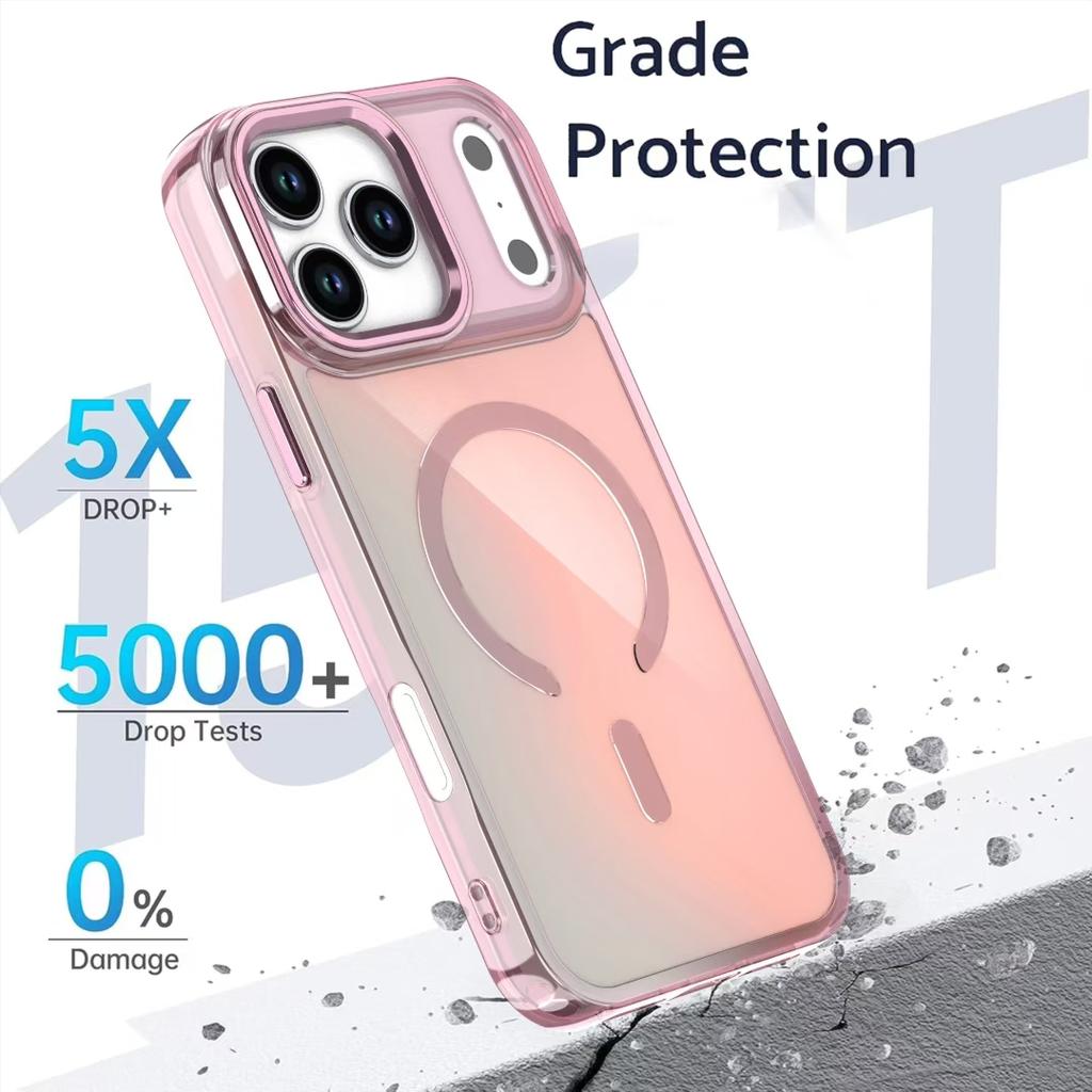 For iPhone 17 Pro Max Case Compatible with MagSafe Color Changing TPU Phone Back Cover