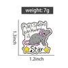 Rat Stars Enamel Pins Cartoon Cute Mouse Brooches Lapel Badges Funny Creative Animal Quotes Jewelry Gift for Friends