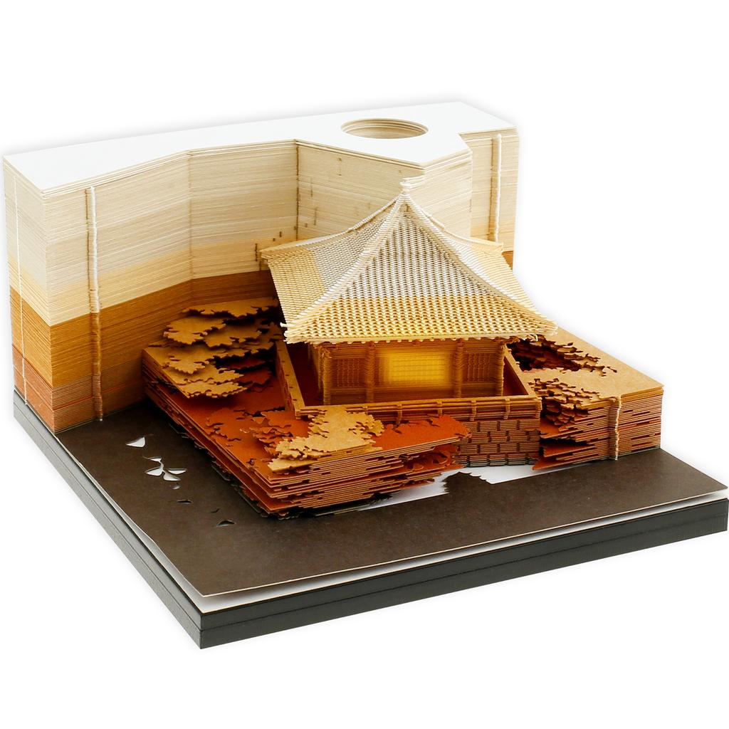 New Block Calendar 3D Notepad Block DIY Exquisite Memo Pad Cute Note Paper 3D Artistic Notepad Decorative Valentine's Day Gift