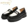 Fashion AIYUQI Loafers Ladies 2025 New Genuine Leather British Style Platform Slip-on Women's Shoes Large Size Fashion Girls Spring Shoe